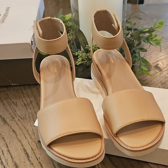 Tan Ankle Strap Sandals Size 7 NWT Giani Bernini - Picture 3 of 11